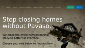 What Pavaso.com website looked like in 2017 (6 years ago)