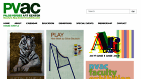 What Pvartcenter.org website looked like in 2017 (6 years ago)