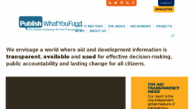 What Publishwhatyoufund.org website looked like in 2017 (6 years ago)