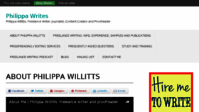 What Philippawrites.co.uk website looked like in 2017 (6 years ago)