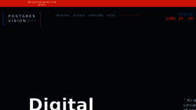 What Postgresvision.com website looked like in 2017 (8 years ago)