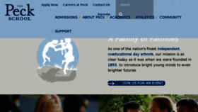 What Peckschool.org website looked like in 2017 (6 years ago)