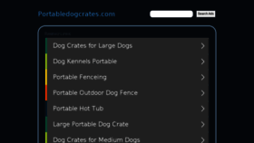 What Portabledogcrates.com website looked like in 2017 (6 years ago)