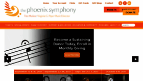 What Phoenixsymphony.com website looked like in 2017 (6 years ago)