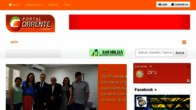 What Portalcorrente.com.br website looked like in 2017 (6 years ago)