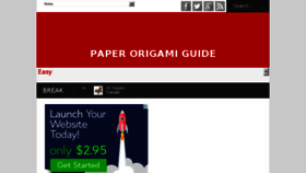 What Paperorigami.blogspot.com website looked like in 2017 (6 years ago)