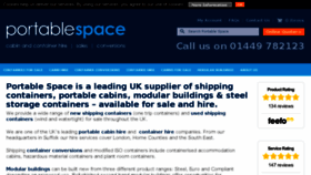 What Portablespace.co.uk website looked like in 2017 (6 years ago)