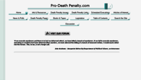 What Prodeathpenalty.com website looked like in 2017 (6 years ago)
