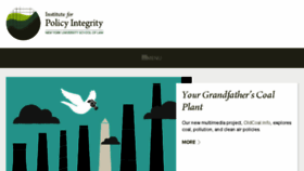 What Policyintegrity.org website looked like in 2017 (6 years ago)