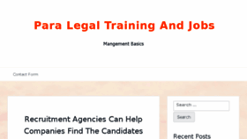 What Paralegaltrainingandjobs.com website looked like in 2017 (6 years ago)