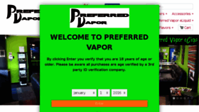 What Preferredvapor.com website looked like in 2017 (6 years ago)