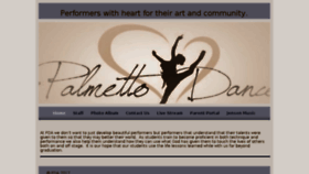 What Palmettodanceacademy.com website looked like in 2017 (6 years ago)