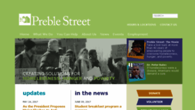 What Preblestreet.org website looked like in 2017 (6 years ago)