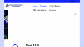 What Peotexas.org website looked like in 2017 (6 years ago)