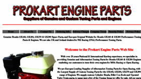 What Prokartengineparts.com website looked like in 2017 (6 years ago)