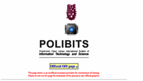 What Polibits.gelbukh.com website looked like in 2017 (6 years ago)