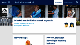 What Politiekeurmerk.nl website looked like in 2017 (6 years ago)