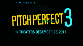 What Pitchperfectmovie.com website looked like in 2017 (6 years ago)