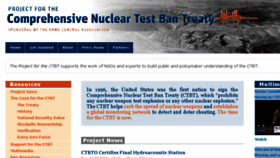 What Projectforthectbt.org website looked like in 2017 (6 years ago)