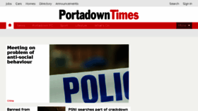 What Portadowntimes.co.uk website looked like in 2017 (6 years ago)