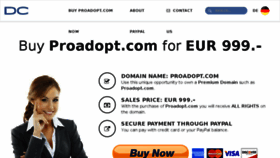 What Proadopt.com website looked like in 2017 (6 years ago)
