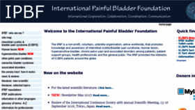 What Painful-bladder.org website looked like in 2017 (6 years ago)
