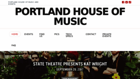 What Portlandhouseofmusic.com website looked like in 2017 (6 years ago)