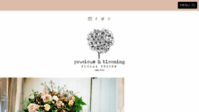 What Preciousandblooming.com website looked like in 2017 (6 years ago)