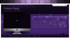 What Pommehappy.fr website looked like in 2017 (6 years ago)