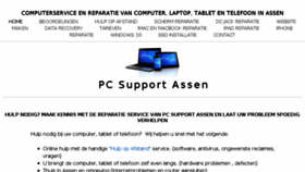 What Pcsupportassen.nl website looked like in 2017 (6 years ago)