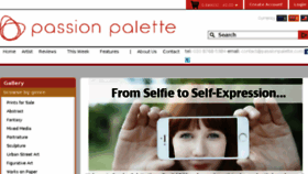 What Passionpalette.com website looked like in 2017 (6 years ago)