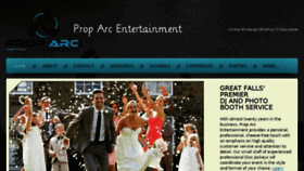 What Proparcentertainment.com website looked like in 2017 (6 years ago)