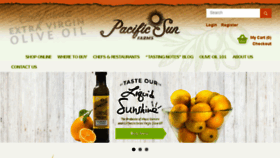 What Pacificsunoliveoil.com website looked like in 2017 (6 years ago)