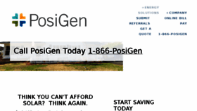 What Posigen.com website looked like in 2017 (6 years ago)