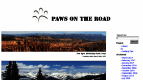 What Pawsontheroad.com website looked like in 2017 (6 years ago)