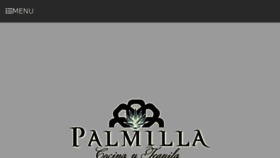 What Palmillarestaurant.com website looked like in 2017 (6 years ago)