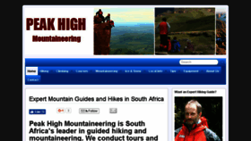 What Peakhigh.co.za website looked like in 2017 (6 years ago)