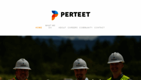What Perteet.com website looked like in 2017 (6 years ago)