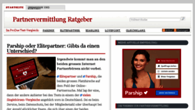What Partnervermittlung-ratgeber.de website looked like in 2017 (6 years ago)