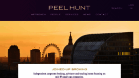 What Peelhunt.com website looked like in 2017 (6 years ago)