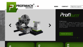 What Profimach.com website looked like in 2017 (6 years ago)