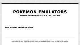 What Pokemonemulators.com website looked like in 2017 (6 years ago)