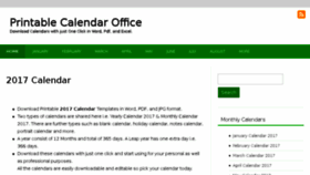 What Printablecalendaroffice.com website looked like in 2017 (6 years ago)