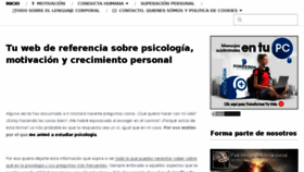 What Psicologiamotivacional.com website looked like in 2017 (6 years ago)