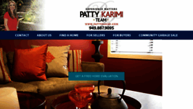 What Pattykarimi.com website looked like in 2017 (6 years ago)