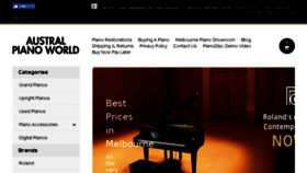 What Pianoworld.com.au website looked like in 2017 (6 years ago)