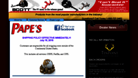 What Papesinc.com website looked like in 2017 (6 years ago)