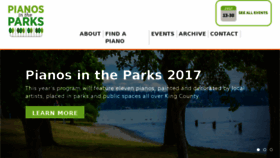 What Pianosintheparks.com website looked like in 2017 (6 years ago)
