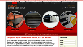What Portagegaragedoorrepair.biz website looked like in 2017 (6 years ago)