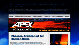 What Phoenixballoonrides.com website looked like in 2017 (6 years ago)